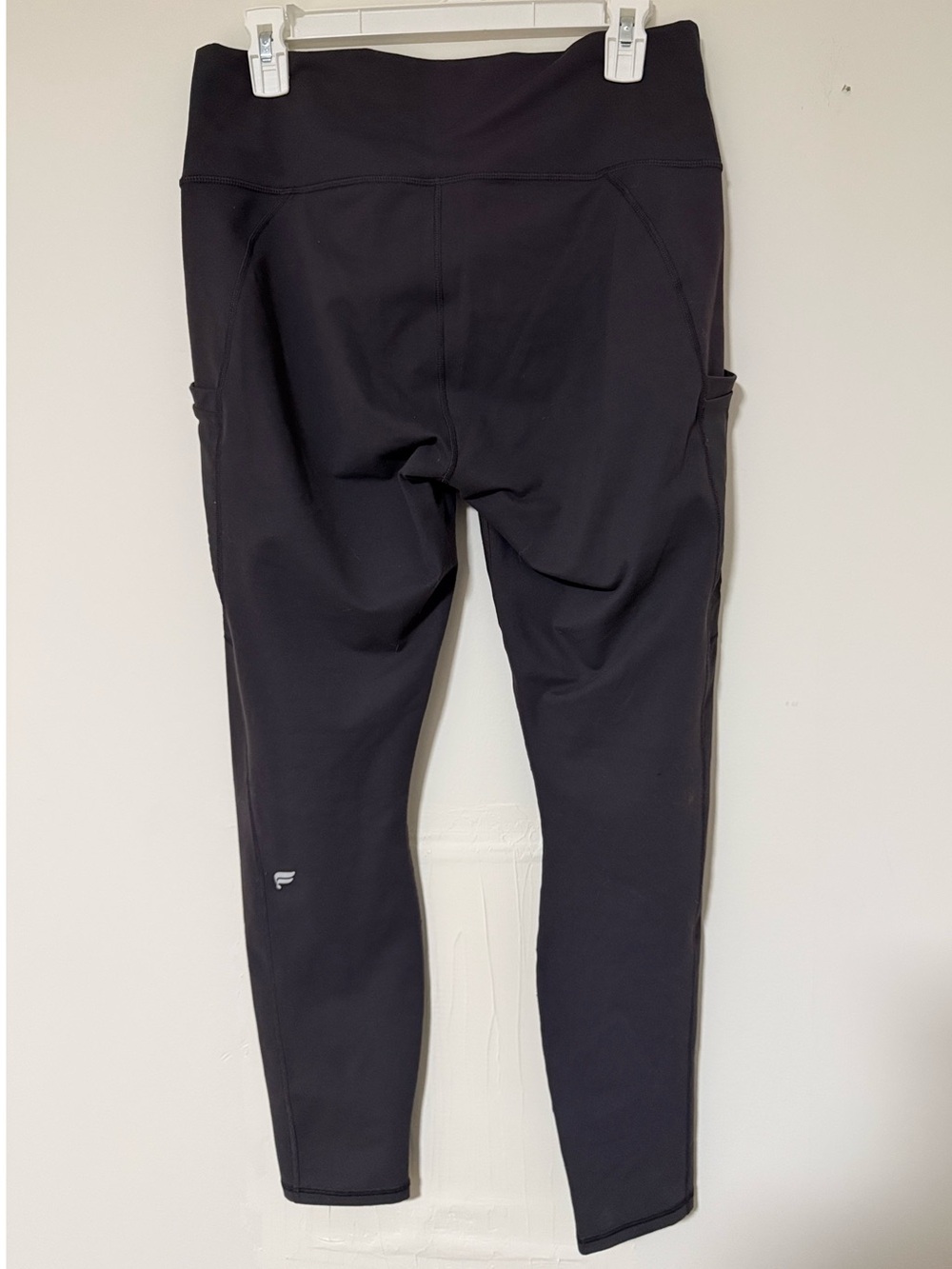 Fabletics High-Waist Dark Grey Powerhold Legging with Side Pockets - Picture 2 of 4